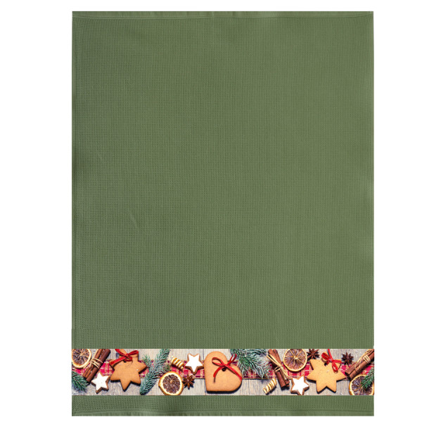 Waffel Geschirrtuch "Kekse", 50x70 cm (2er SET)