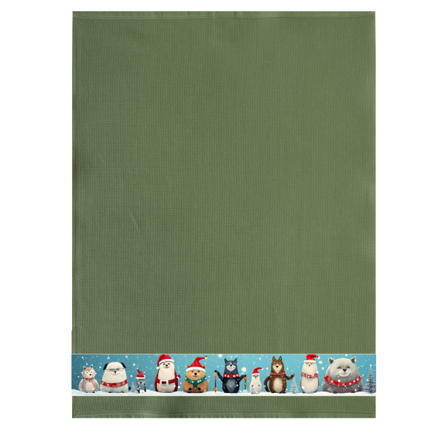 Waffel Geschirrtuch "Kekse", 50x70 cm (2er SET)