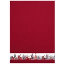 Waffel Geschirrtuch "Weihnachtshäuser", 50x70 cm
