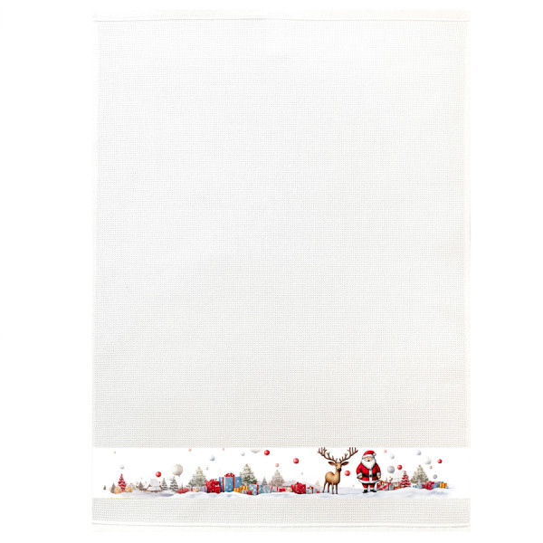 Waffel Geschirrtuch "Weihnachtsgeschenke", 50x70 cm