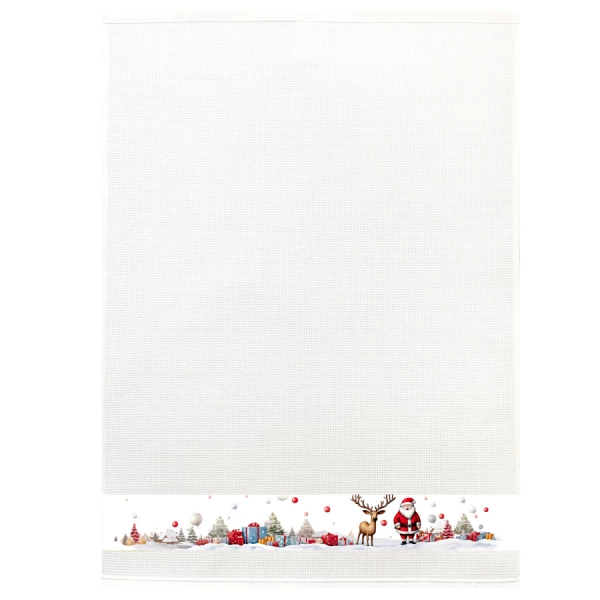 Waffel Geschirrtuch "Weihnachtsgeschenke", 50x70 cm