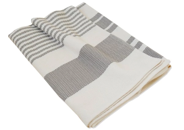 Wohndecke Boho Living Zick-Zack, 155x200 cm