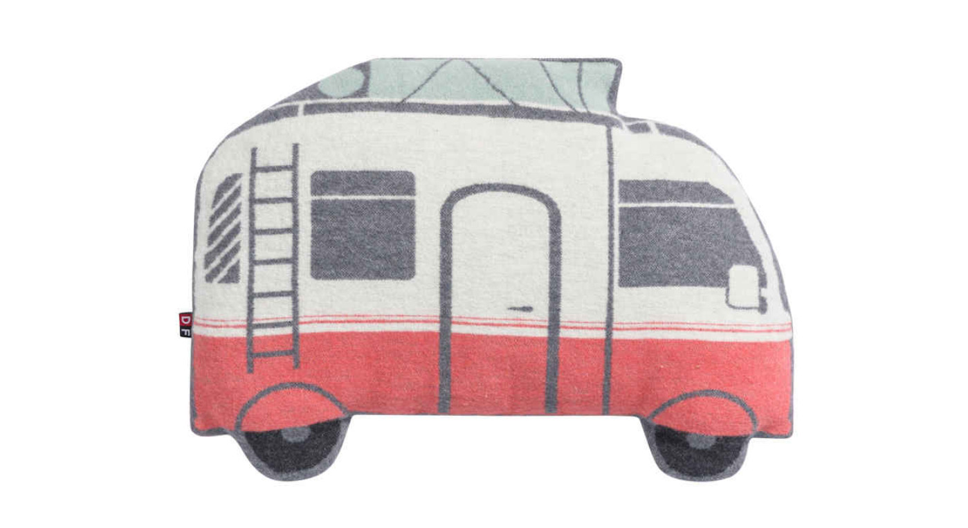 JUWEL gefülltes Kissen "Camper" (GRS) 33x43 cm