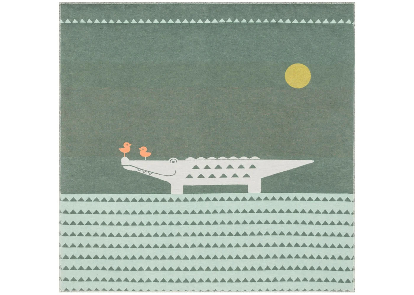 JUWEL gefütterte Krabbeldecke “Krokodil” (GRS), 120x120 cm