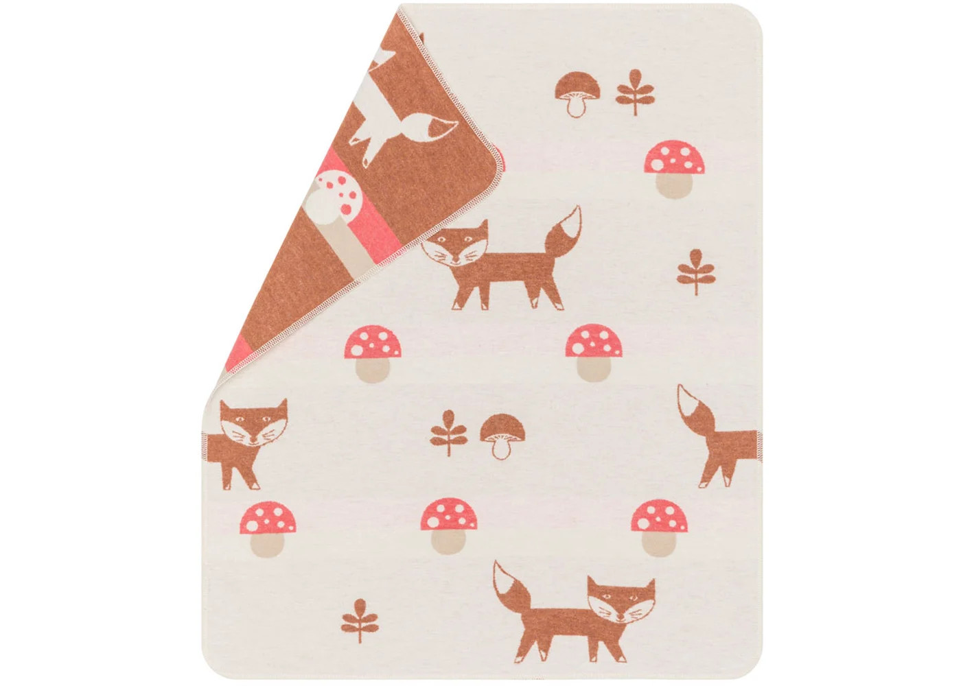 JUWEL Babydecke "Fuchs und Pilz" (GRS) 70x90 cm