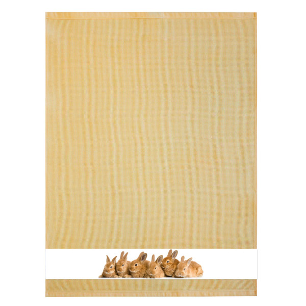 Waffelgeschirrtuch Hasen 50x70 cm