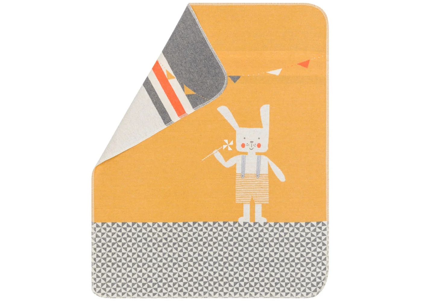 JUWEL Babydecke "Hase" inkl. Stick (GRS) 70x90 cm