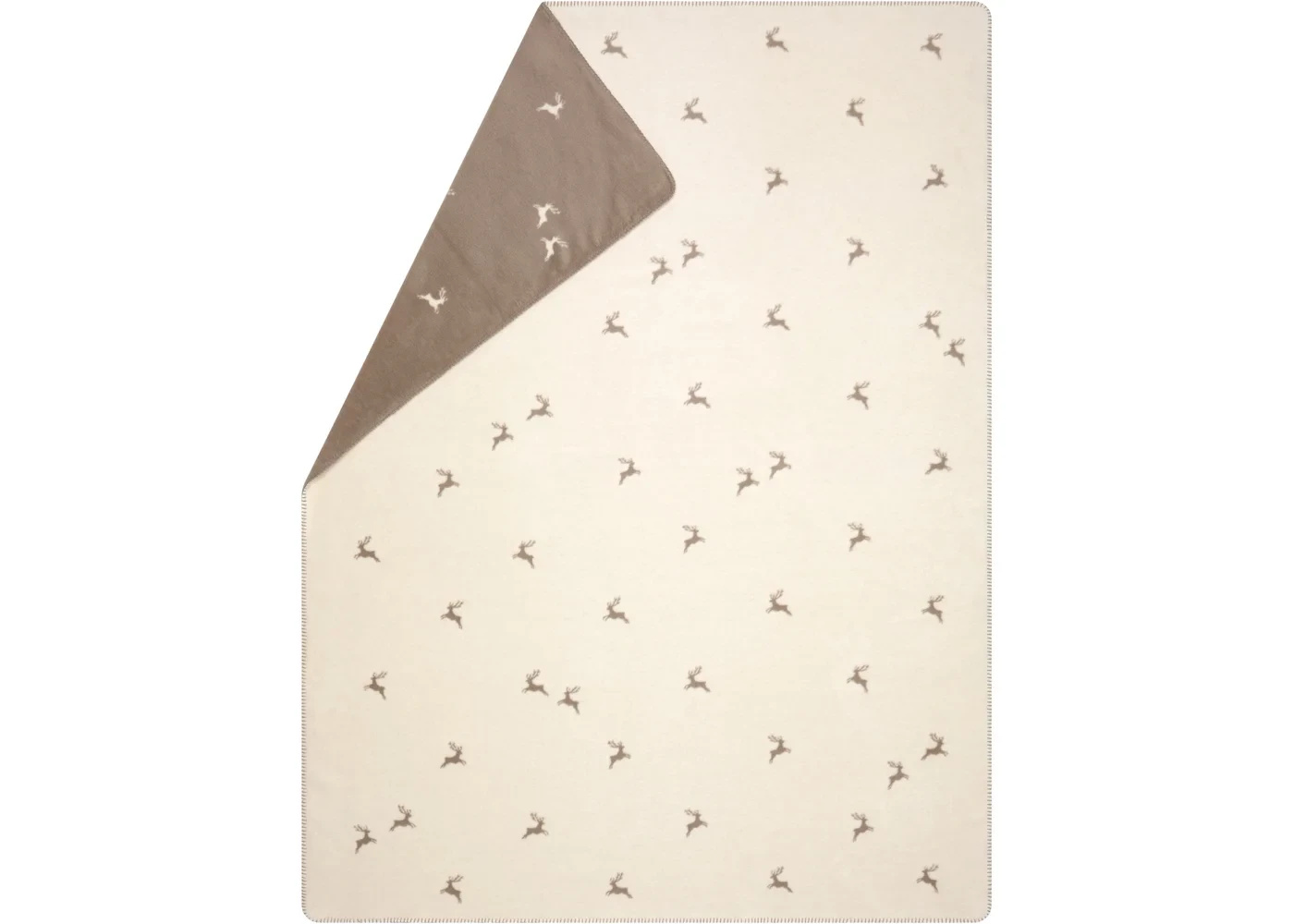 SAVONA Wohndecke "Hirsch allover" (GRS), 200 x 150 cm