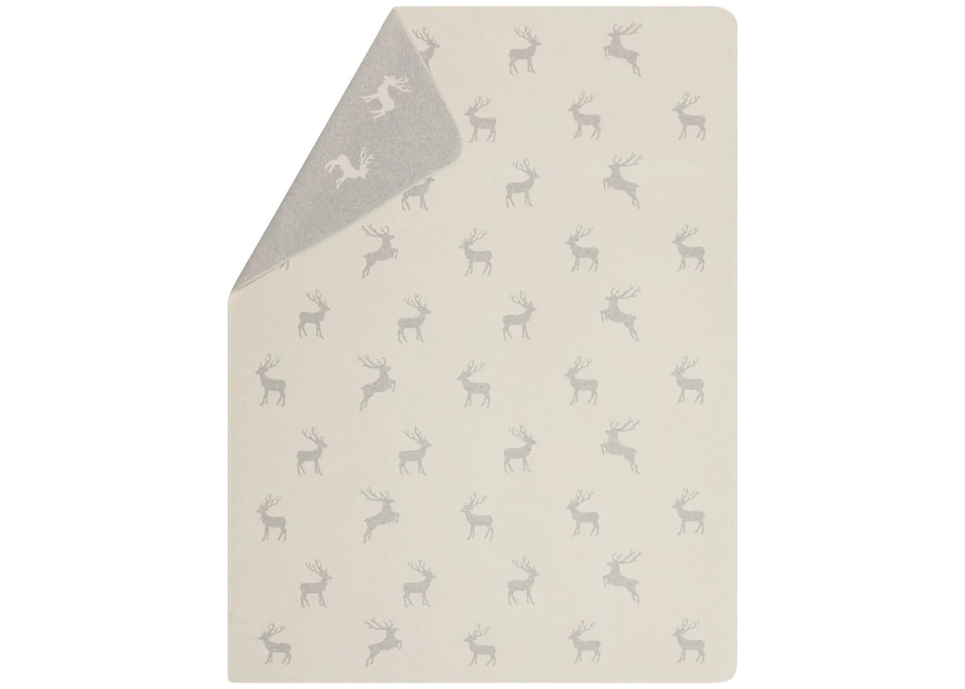 SILVRETTA Flanelldecke "Hirsch allover" (GRS), 200 x 150 cm