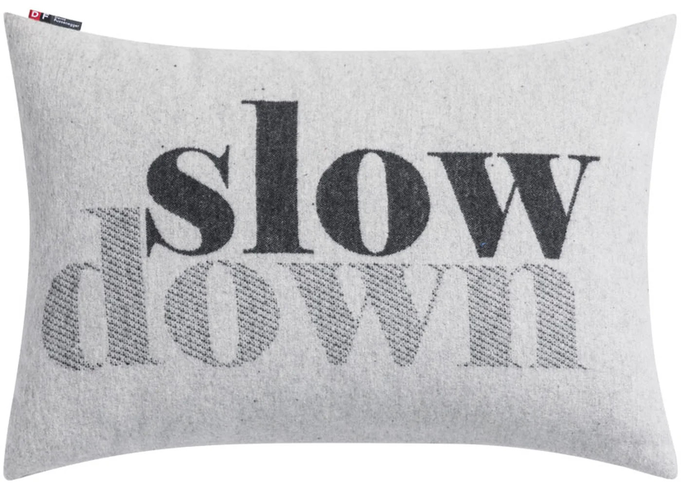 SILVRETTA Kissenhülle "slow down" (GRS), 40x60 cm