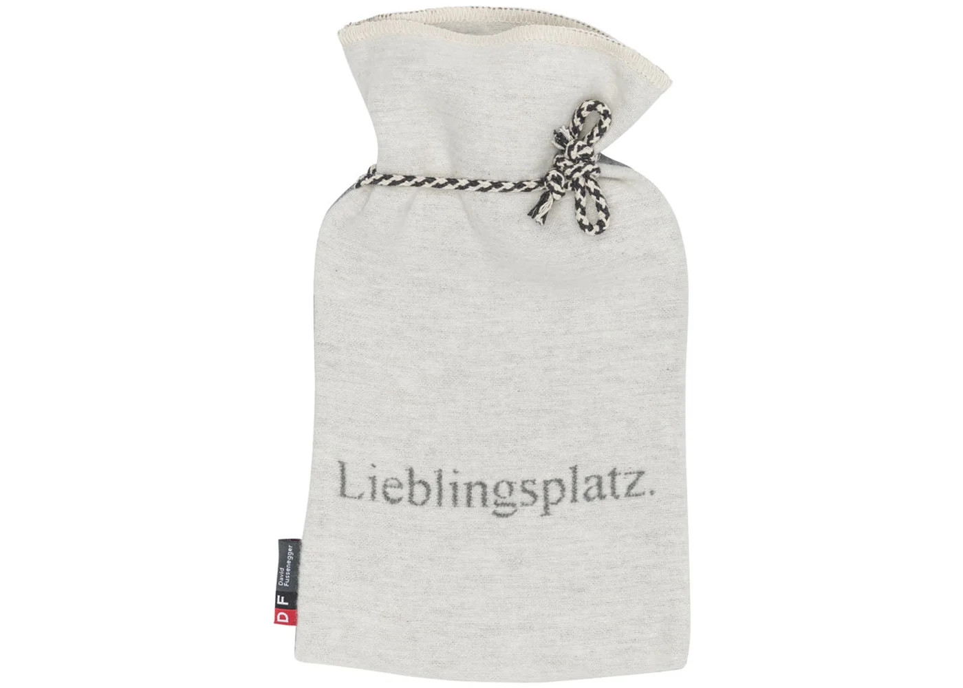 SILVRETTA Wärmflasche "Lieblingsplatz" (GRS), 2 Liter, mit Kordel