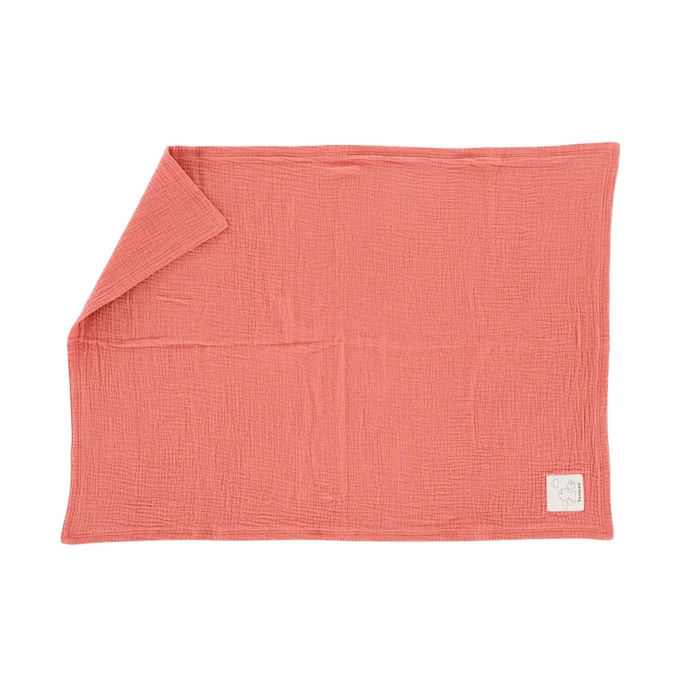 Babydecke aus Musselin, aprikose