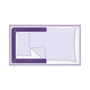 Bettschlange Little Farm grün