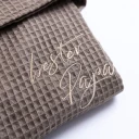 leichter UNISEX Waffelbademantel Liebesflair, Größe L