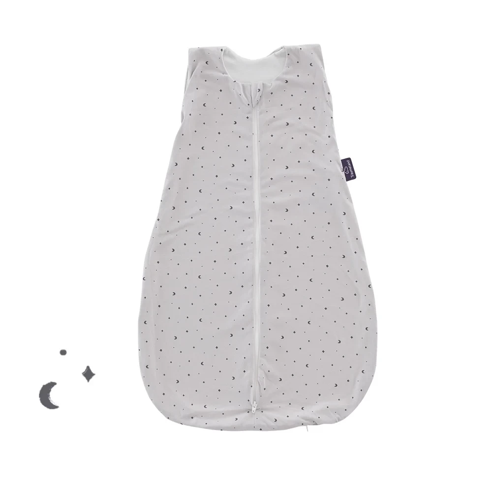 Sommerschlafsack LIEBMICH Baumwolle Moon Grau