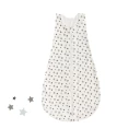 Sommerschlafsack LIEBMICH weiß mit grauen Sternen