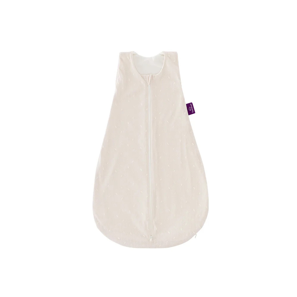 Schlafsack LIEBMICH nach GOTS zertifiziert Blätter beige