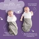 Puck-Schlafsack grau Details