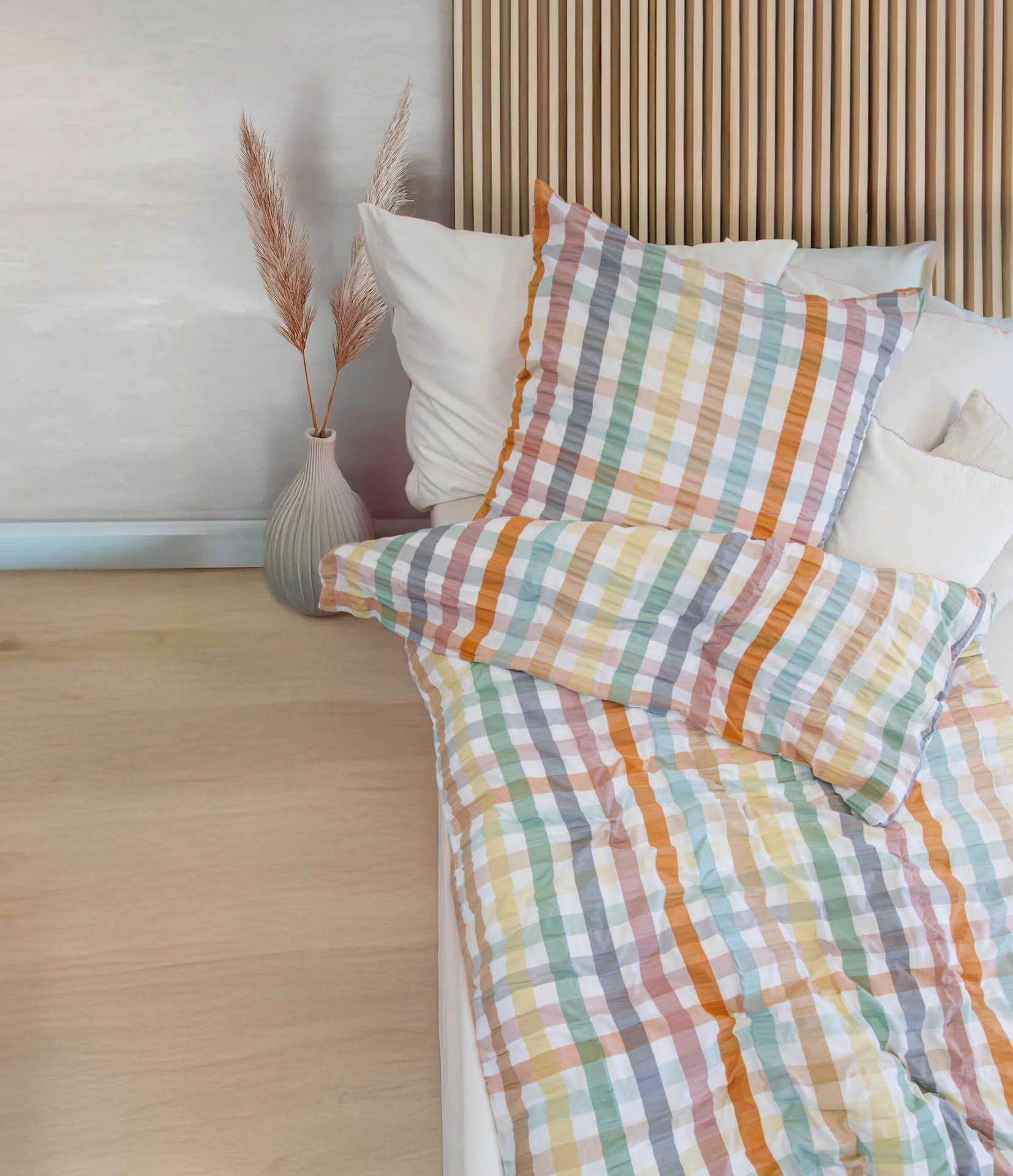 Buntgewebte Bettwäsche Rio buntes Karo