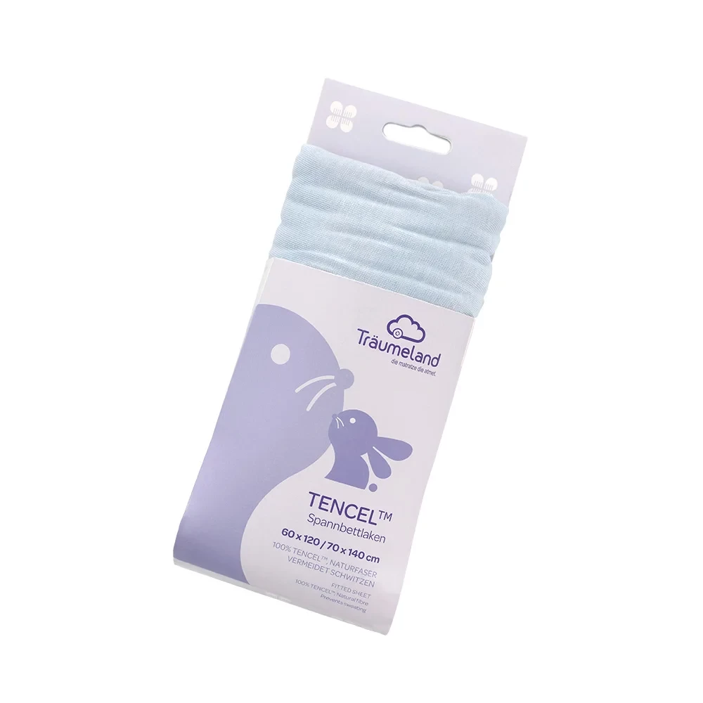 Spannbetttuch TENCEL™ hellblau 60x120/70x140 cm