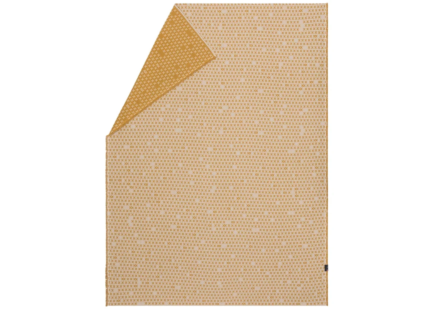 LINO Leinendecke "Kreuze" (GRS), 140x200 cm