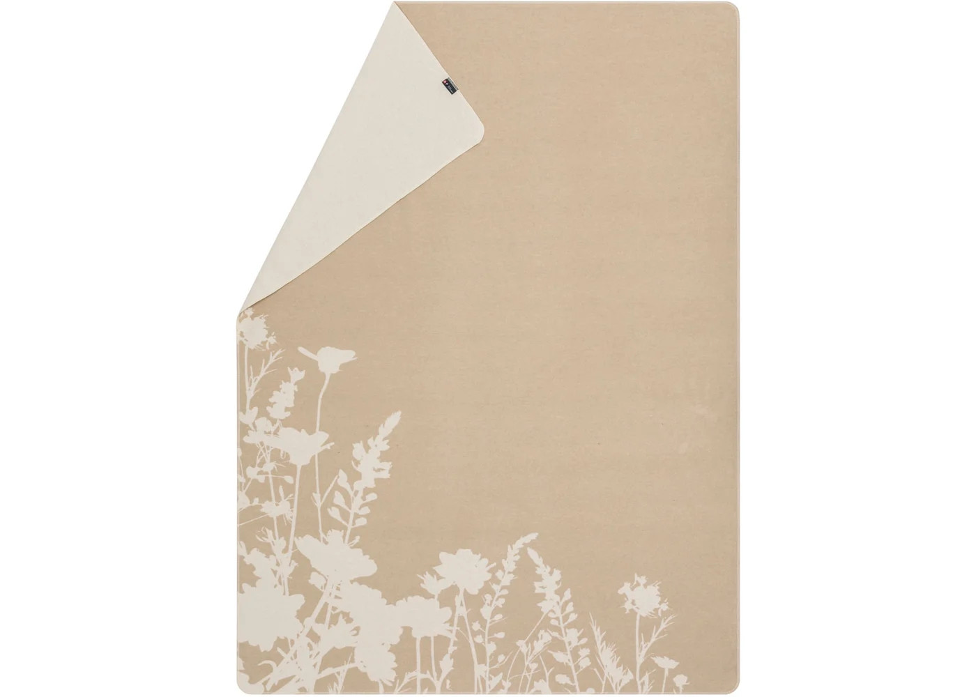 SILVRETTA Flanelldecke "Blumen" (GRS), 200 x 140 cm