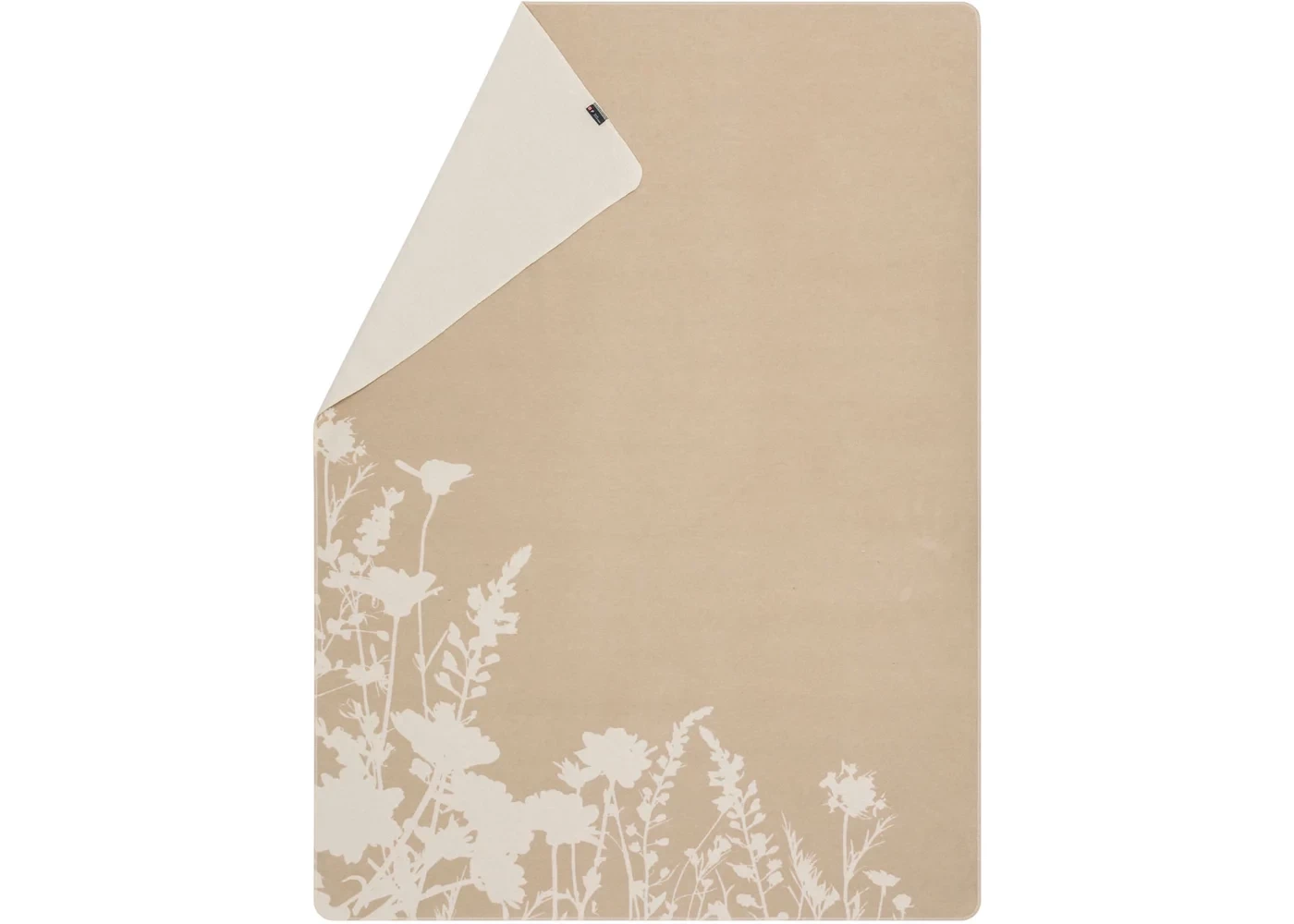 SILVRETTA Flanelldecke "Blumen" (GRS), 200 x 140 cm