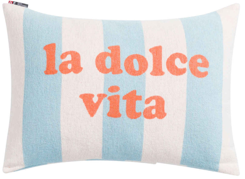 SILVRETTA Kissenhülle "la dolce vita" (GRS), 40x60 cm