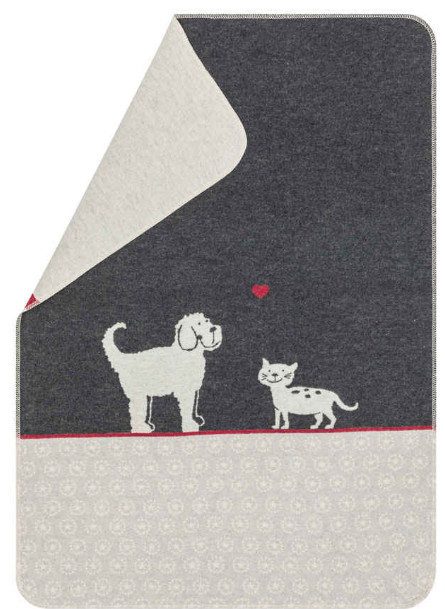 Haustierdecke "Hund und Katze" (GRS) 70x90 cm