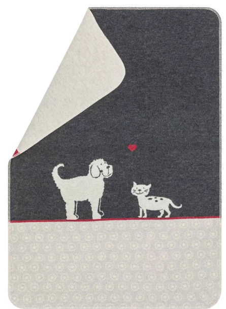 Haustierdecke "Hund und Katze" (GRS) 70x90 cm