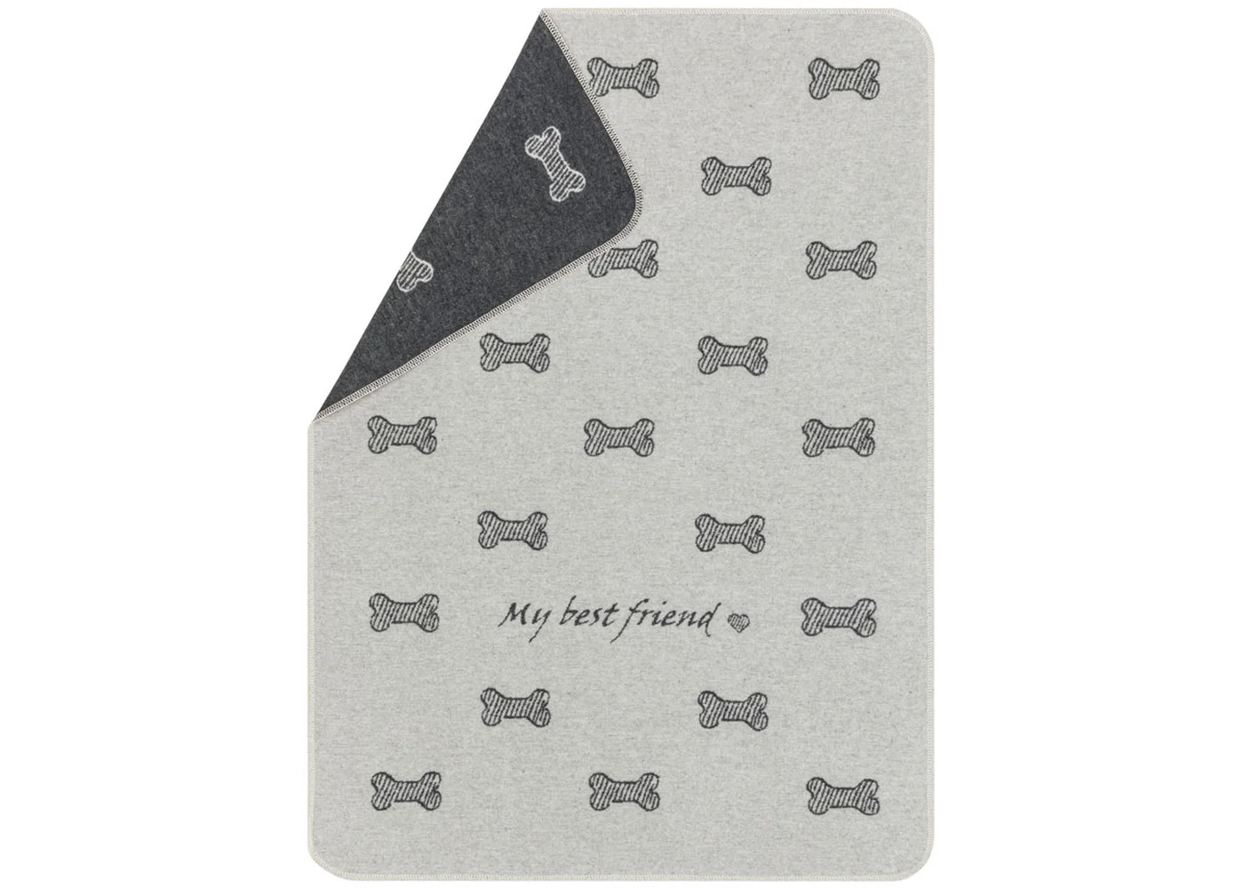 Haustierdecke "Knochen allover" (GRS) 70x90 cm