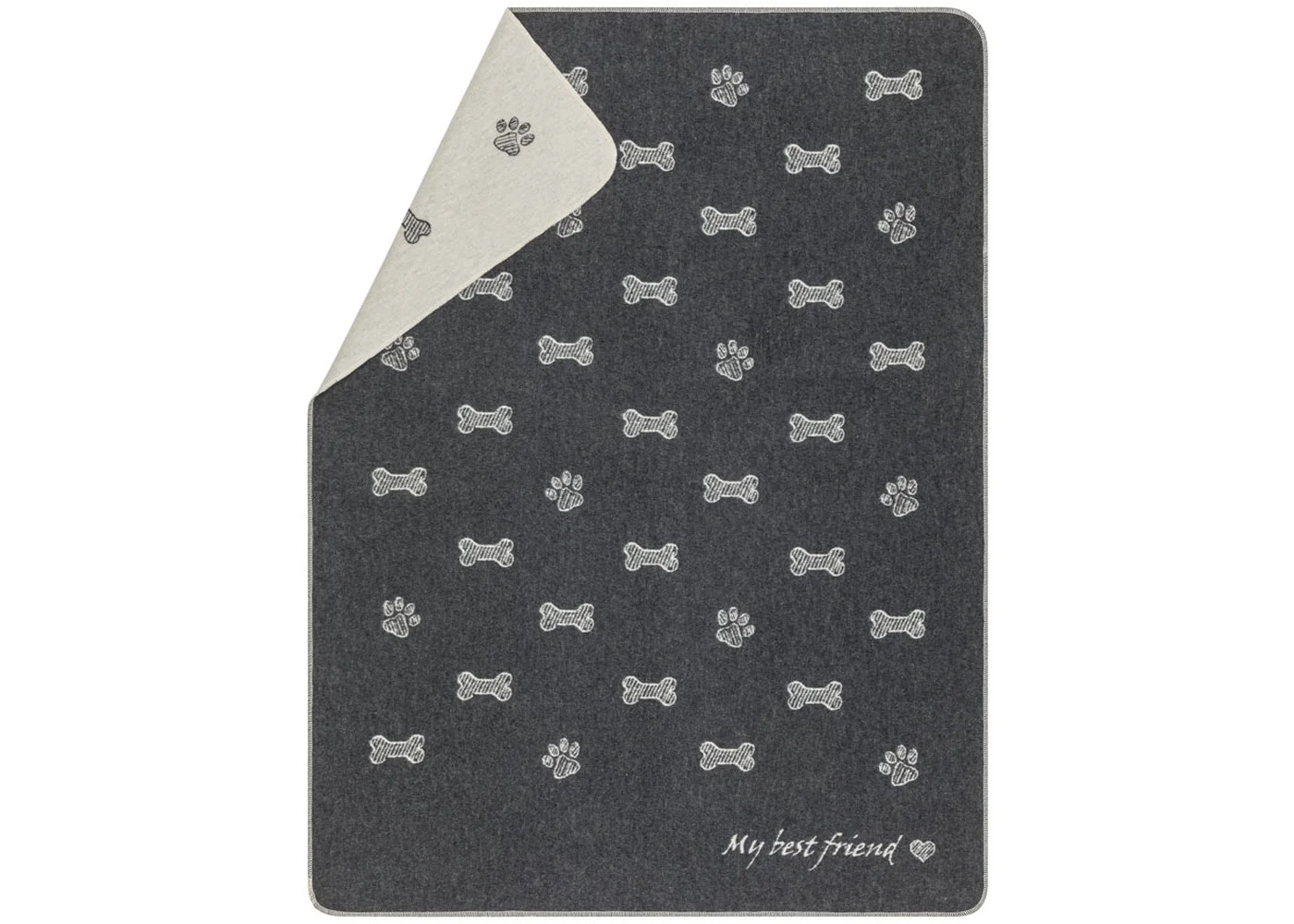 Haustierdecke "Knochen allover" (GRS) midi size 100x140cm