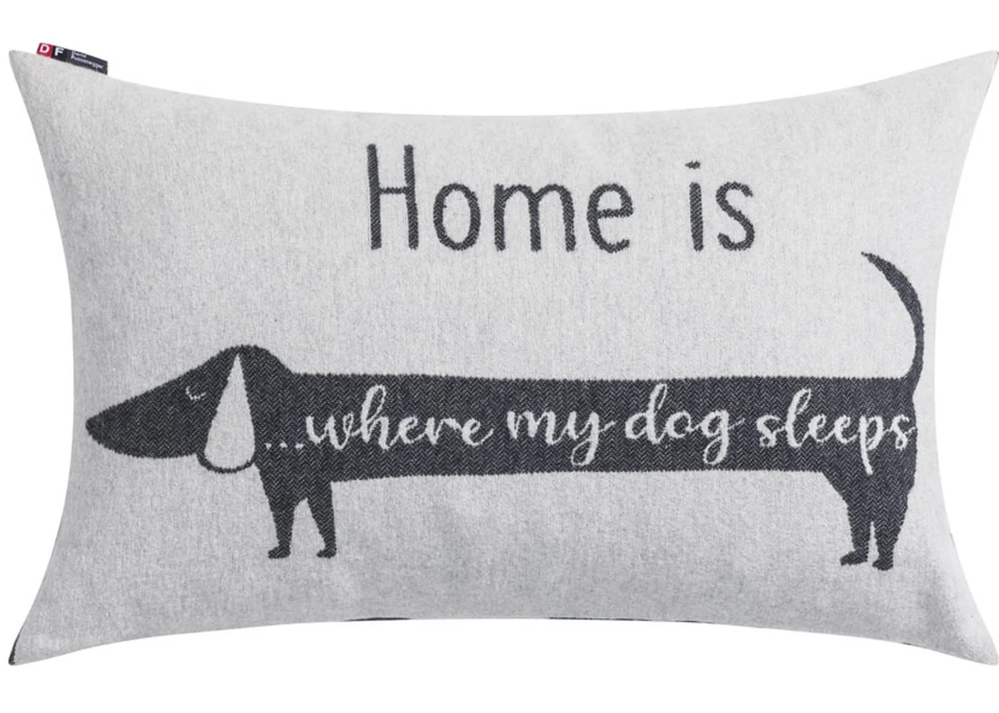 NOVA Kissenhülle "Dackel home is..." (GRS) 60x40 cm