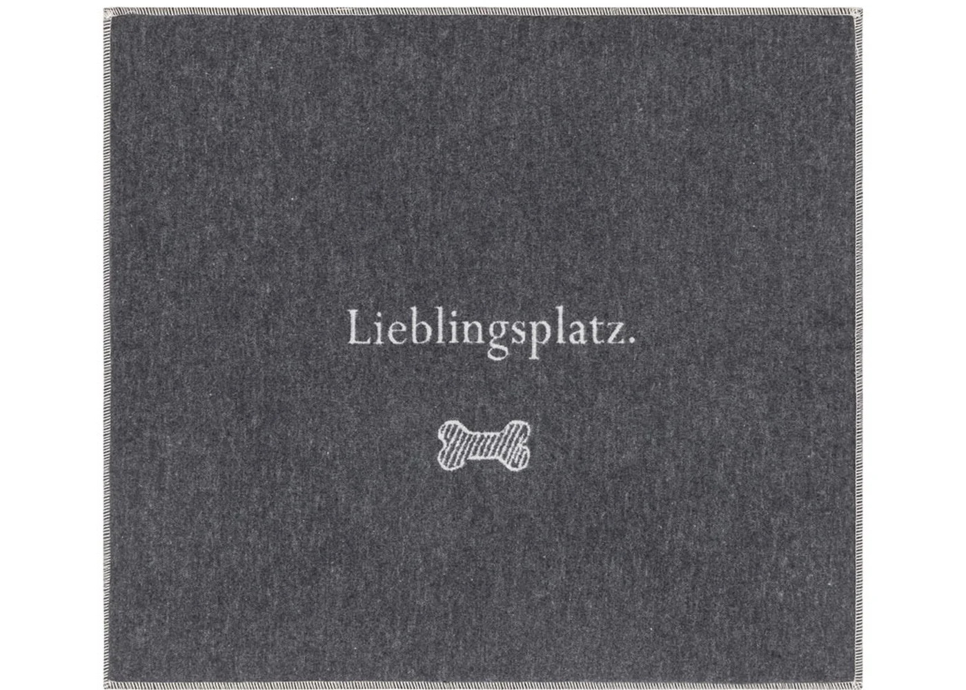 SILVRETTA gefütterte Hundematte "Lieblingsplatz" (GRS) 80x70cm