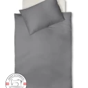 GARNITUR Royal Uni dunkel  mit 70x90 cm Kissenbezug