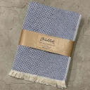 Sauna und Liegetuch, Halbleinen, 100 x 200 cm mit Fransen