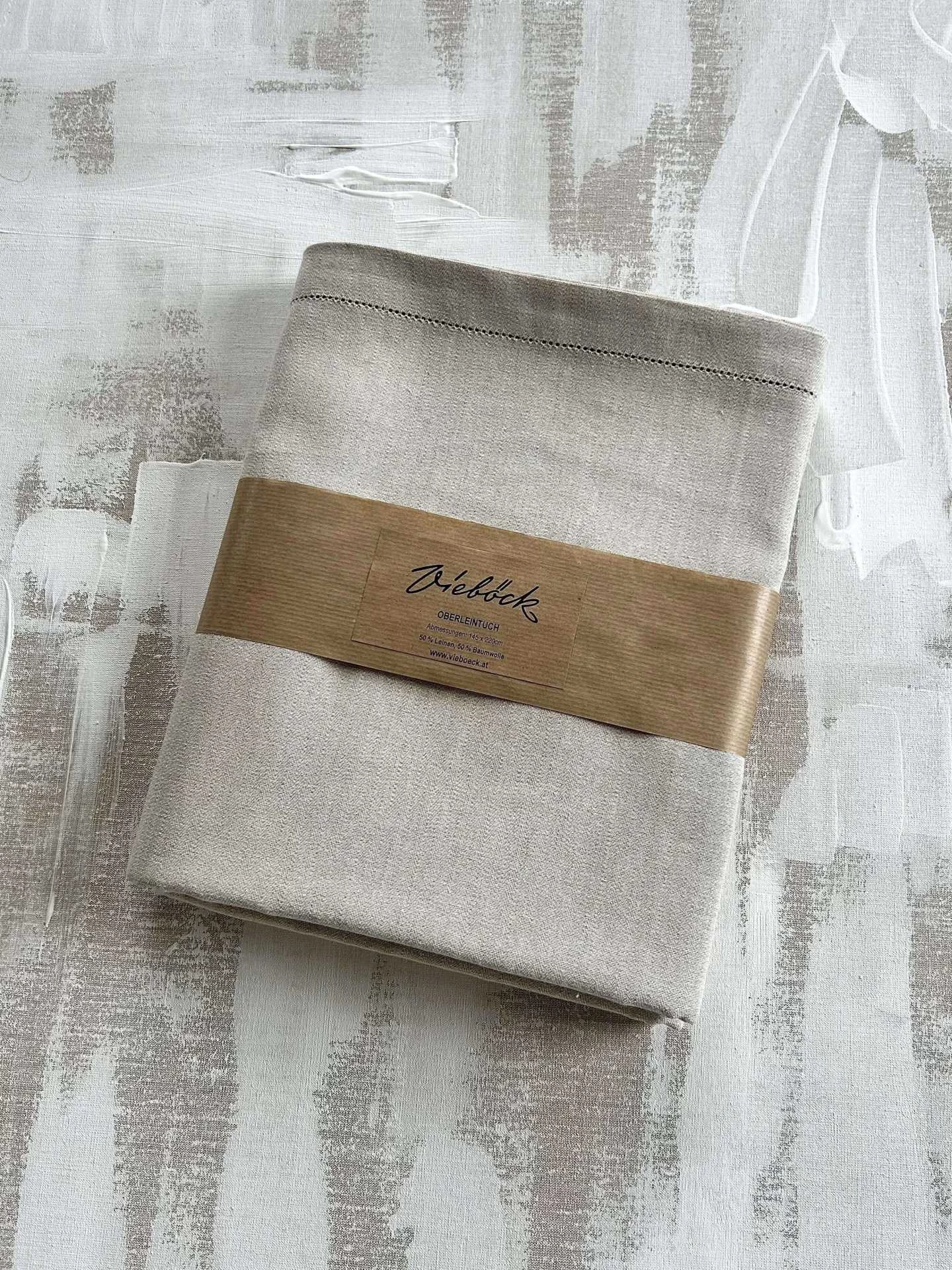 Oberleintuch natur, 145 x 220 cm