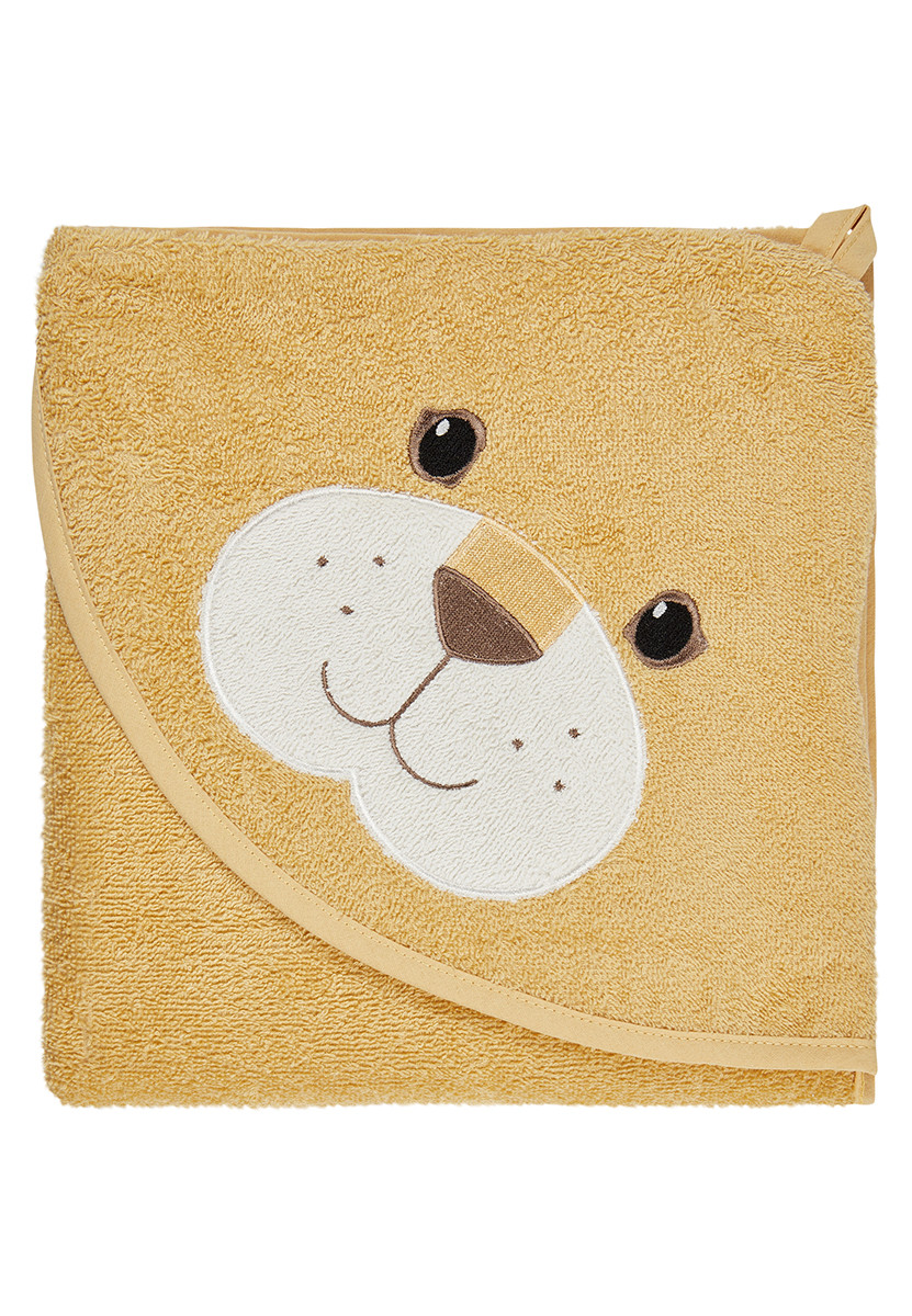 Kapuzenbadetuch LÖWE LEO 100x100 cm