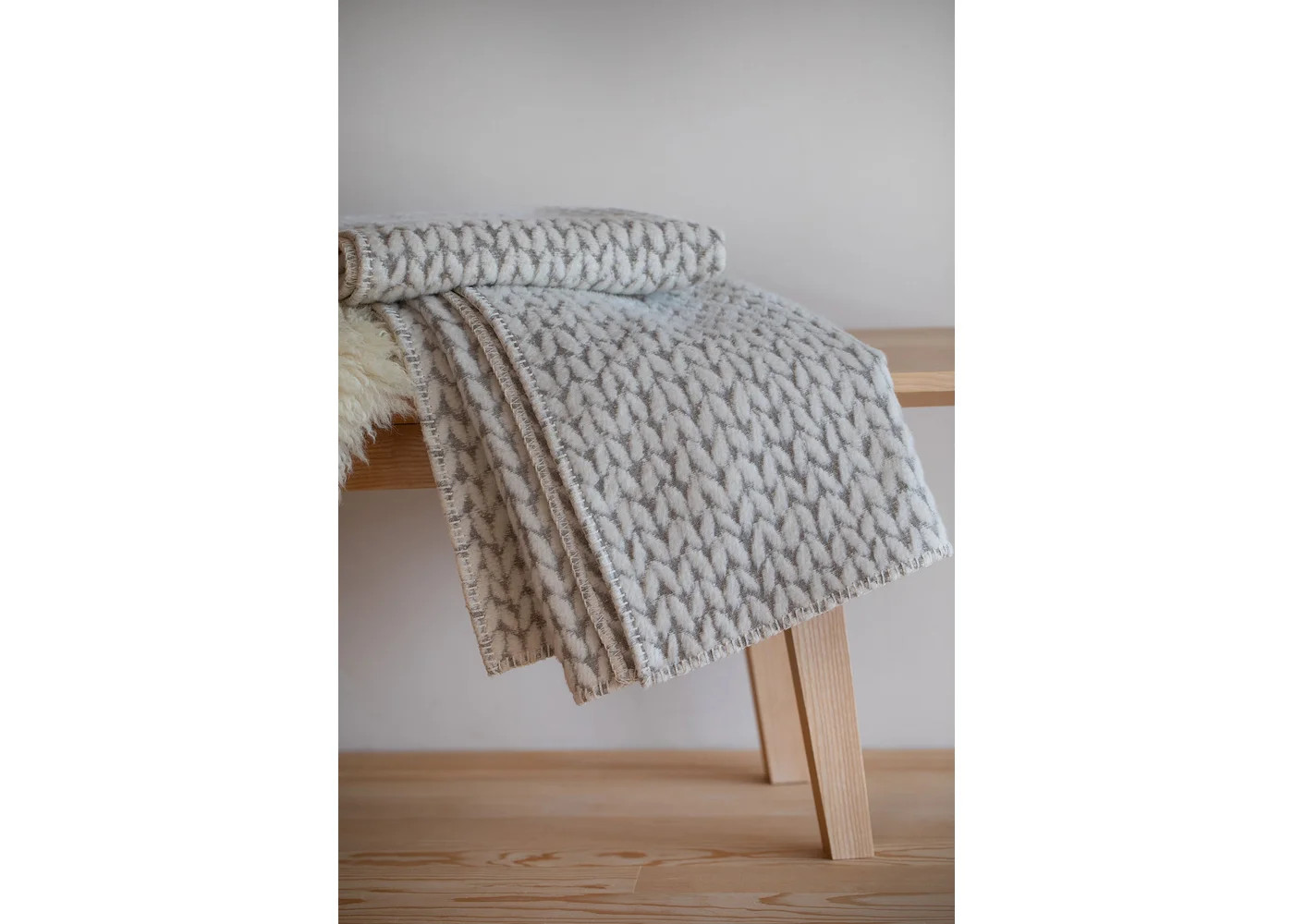 CARLA Plaid "Strick" (GRS), 200 x 135 cm
