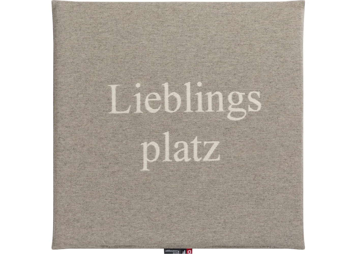 PORTO Sitzkissen "Hock di her..", (GRS) 40x40 cm