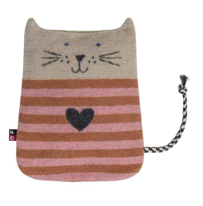 Körnerkissen "Katze" (GRS)  inkl. Dinkelspelz-Füllung, 16x23 cm