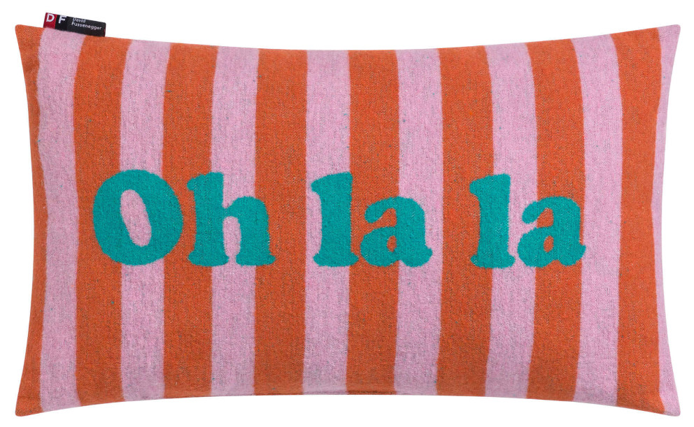 SILVRETTA gefülltes Kissen "Oh la la" (GRS), 50 x 30 cm