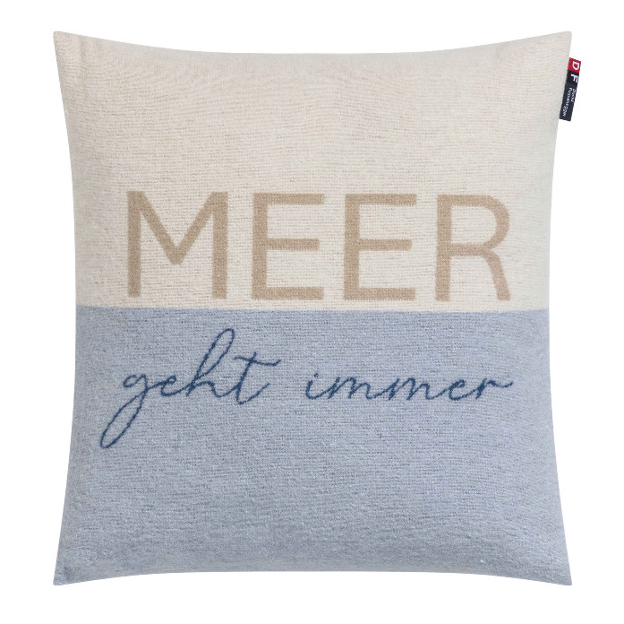 SILVRETTA Kissenhülle "Meer geht immer" (GRS), 40x40 cm