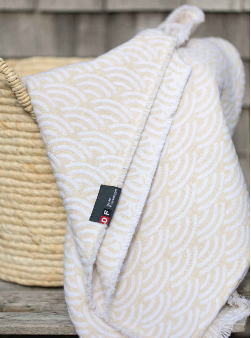 LINO Leinendecke "Mini Waves" (GRS), 135x200 cm