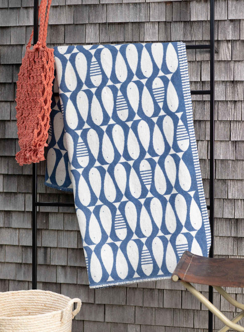 LUCA Flanelldecke "Sardines" (GRS), 140x200 cm