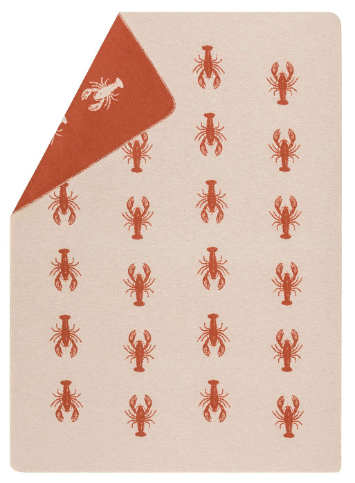 SILVRETTA Flanelldecke "Lobster" (GRS), 200 x 140 cm
