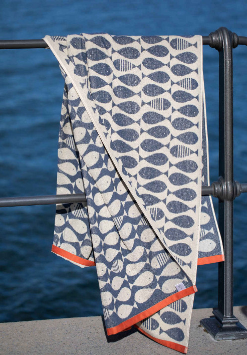 PLAYA Frottee-Strandtuch "Sardines", 100 x 180 cm