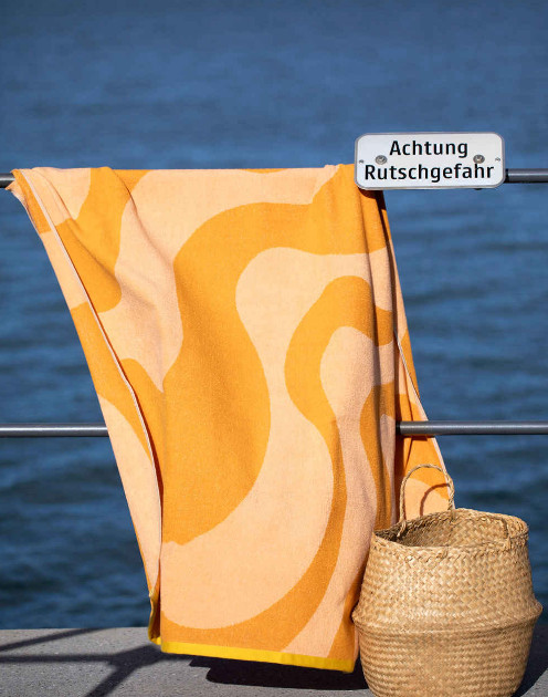 PLAYA Frottee-Strandtuch "Retro Waves", 100 x 180 cm