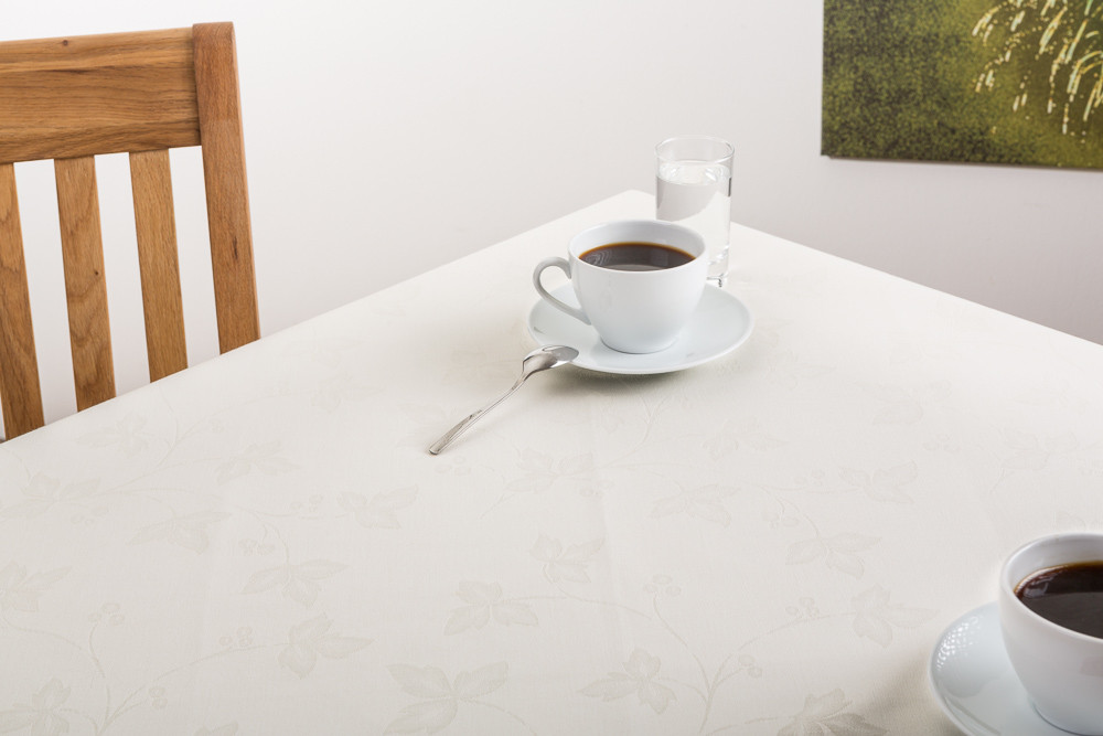 Halbleinenjacquard Wein Tischdecke 170x210cm