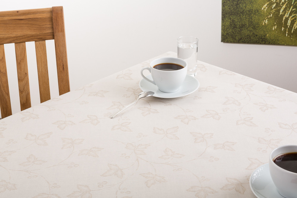 Halbleinenjacquard Wein Tischdecke 170x170cm